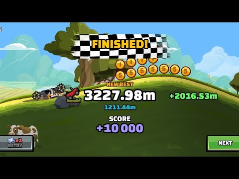 Satisfying 😍 - 3227.98m in Track 1 in ,,Hot and Fast"| Hill Climb Racing 2