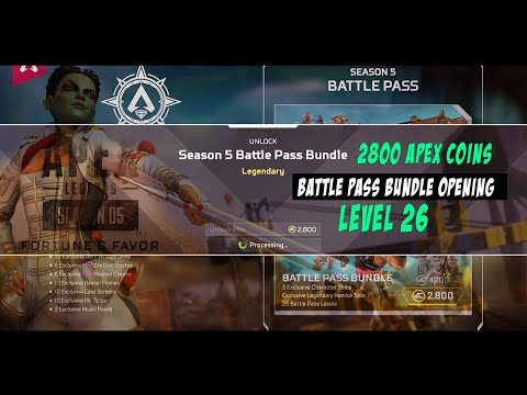 Apex Legends™ Season 5 – Fortune's Favor Battle Pass Bundle Opening (2800 APEX COINS)