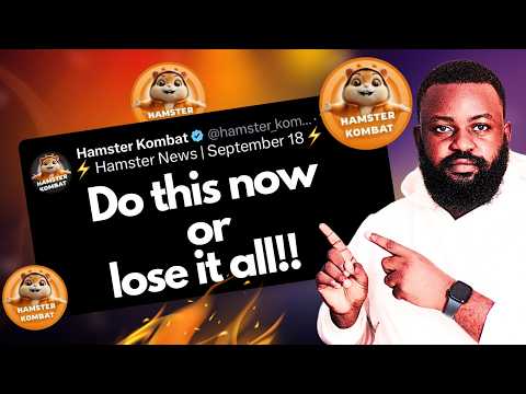 Hamster Kombat SNAPSHOT: Do This Fast Or Lose it All