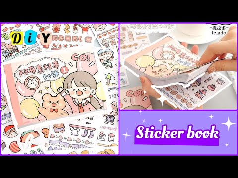 DIY Cute Sticker Book at Home / How to make sticker book at home / Handmade sticker book