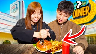 Chinese Students try American Diner Foods for the first time!