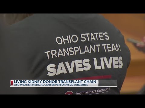 Ohio State Wexner Medical Center performs living kidney donor transplant chain