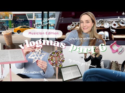 Going back to Juilliard 🎶 | flute player vlogmas 2023 part 6 🎄✨