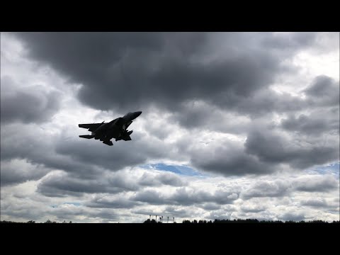 F-15 Low Approaches RAF Lakenheath 2020 HD