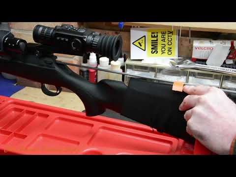 Measuring twist rate on a rifle barrel