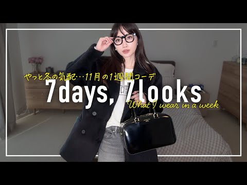 冬がきた⛄️アラフォー11月のリアルな1週間コーデ記録【7days,7looks】