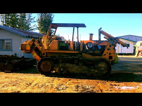 Abandoned Terex 82-40 Dozer Startup Attempt + Bonus Terex S7 Scraper Cold Start