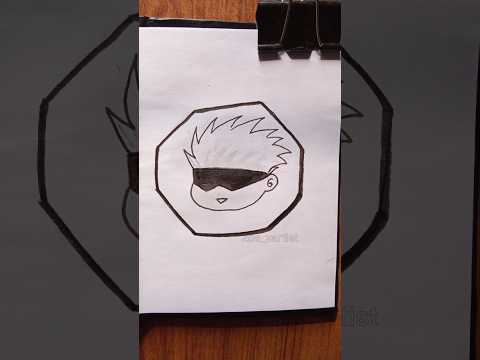 Drawing everyday till I reach 1k subs (Day 41)#shorts #2ba_vartist #anime #jujutsukaisen #gojosatoru