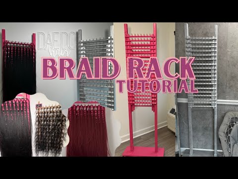 BRAID RACK vloggieeee/How I make my braid racks🫶🏽