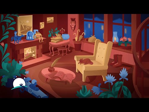 Fall Asleep in Sherlock Holmes' Cozy Parlour on a Rainy Day | 8 hour 3D Ambience | BetterSleep