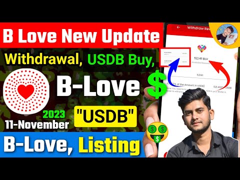 B Love Network New Update | Withdrawal Kaise kare & USDB, Listing, blv buy sell Today | Zid Earning