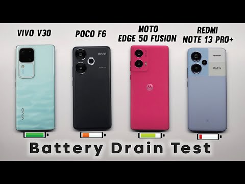 Poco F6 / Redmi Note 13 Pro+ / Moto Edge 50 Fusion / Vivo V30 - Battery Drain Test 🔥