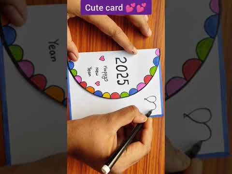 Happy New Year greeting | New Year card | Paper New Year card | #shorts #youtubeshorts #newyear