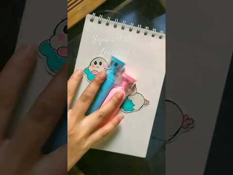 sticker making by 2highlighter #shorts #creative #stickermaking ##satisfying #art #highlighter