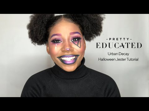 URBAN DECAY Halloween Jester Makeup Tutorial | PRETTY EDUCATED