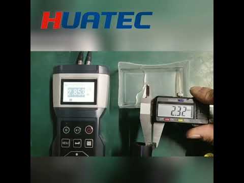 HUATEC TG3250 Ultrasonic Thickness Gauge Testing Sound Velocity with know thickness