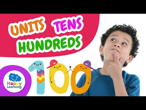 UNITS, TENS, AND HUNDREDS | MATH for Kids | Happy Learning 🔢🎓#math #happylearning #units #tens