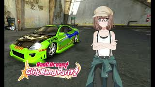 Bang dream x street racing eyecatcherMaya yamato - mitsubishi eclipse gsx Sayo hikawa - acura