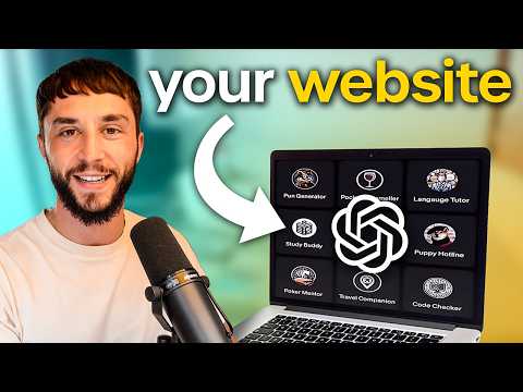 How to Add Custom GPTs to Any Website in 6 Minutes (OpenAI GPTs Tutorial)
