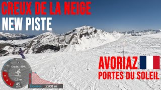 [4K] Skiing Avoriaz, New Creux de la Neige & Lac-Intrêts, Portes du Soleil France, GoPro HERO11