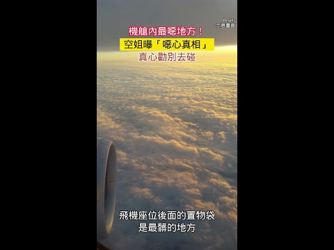 機艙內最噁地方！空姐曝「噁心真相」真心勸別去碰 #shorts