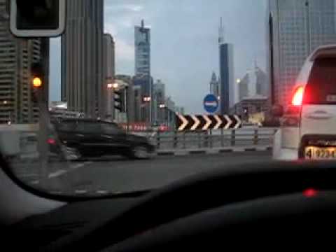 Driving Skeikh Zayed Road  شارع الشيخ زايد