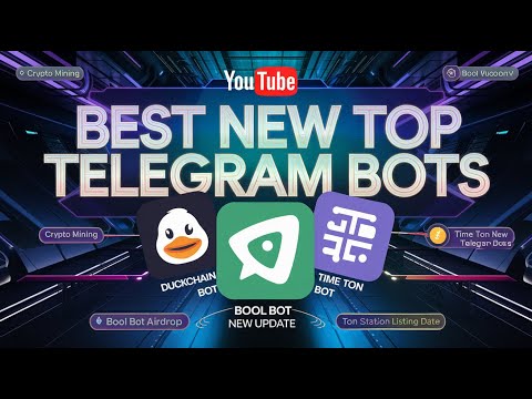 BEST NEW 3 TOP Telegram Bots With Tap-To-Earn | Time Ton , Bool Bot,DuckChain