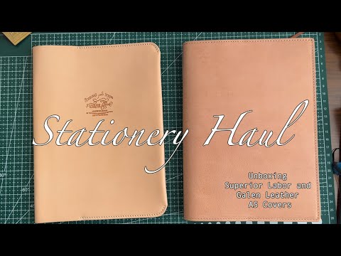 Unboxing | How do the Superior Labor and Galen Leather A5 natural notebook covers compare?