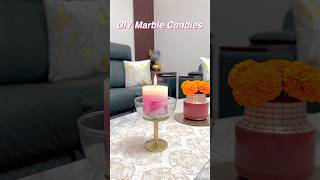 In JUST 2 MINUTES Make Beautiful and Easy DIY Marble Candles at Home | Diwali Decoration Ideas