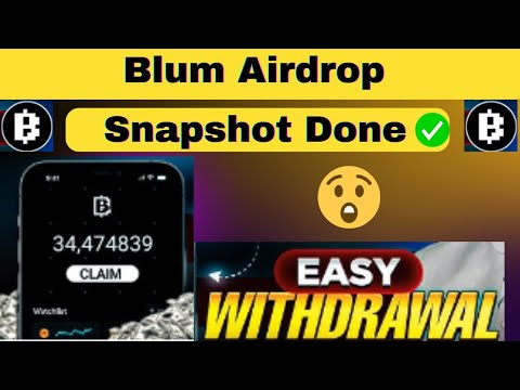 Blum airdrop snapshot - blum listing price - blum 10000 tokens ke kitne rupay milenge #blum #airdrop