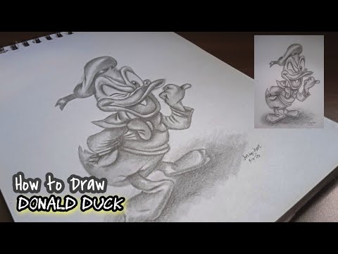 How to draw Donald Duck wear a Sailor shirt | jesar art