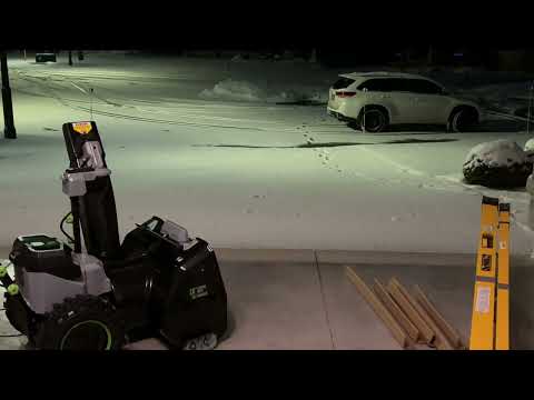 EGO 28" 2 Stage Snow Blower VS....A few inches of snow - Quick Demo!