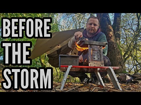 Hammock camping -  i left early morning before storm Ashley hits us with 60mph wind.