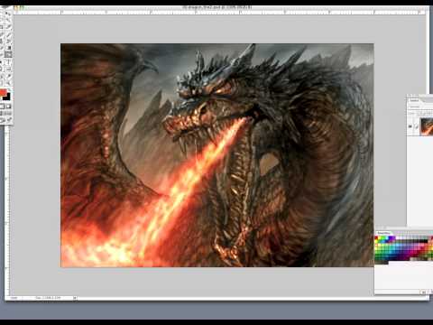 PHOTOSHOP art: Original Dragon Speed-paint