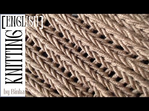 [English] An easy-to-knit, well-textured pattern from the Cheviot series. How to knit.