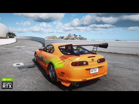 GTA 6 Graphics - Fast & Furious Toyota Supra - RTX™ 3090 Ti Maxed-Out Ray-Tracing Graphics Mod