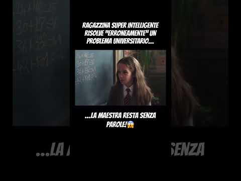 🧠SORPRENDENTE RAGAZZINA DI 5 ANNI E' PIU' BRAVA DELLA SUA MAESTRA👩🏽‍🏫 #matildathemusical #film