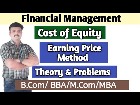 Cost of Equity/Earning Price Method/Financial Management