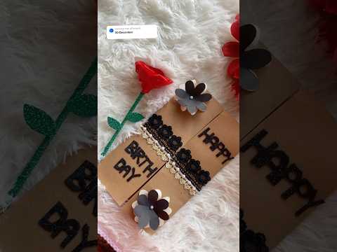 Comment your birthday date for this type of video|Handmade birthday card idea#easypapercraft #short