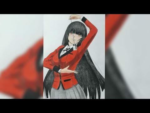 Drawing Jabami Yumeko | Kakegurui | #anime #shorts