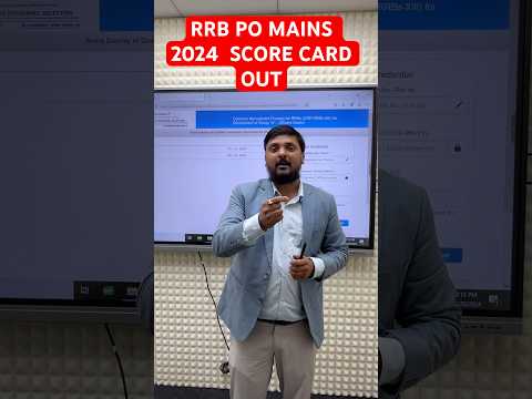 RRB PO MAINS 2024  SCORE CARD OUT | Information By Rohit Sir #rwa #rrbpo #bankingexam