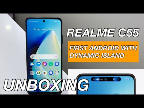 REALME C55 UNBOXING VIDEO | FIRST ANDROID WITH DYNAMIC ISLAND LIKE IPHONE? #realme #realmec55