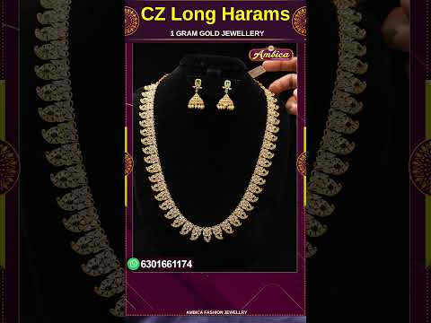 #Shorts CZ Long Harams Collections 1 Gram Gold Jewellery