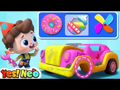 Let's Repair Toy Cars Song | Cars Rescue | Cars Challenge | Nursery Rhymes & Kids Songs | Yes! Neo