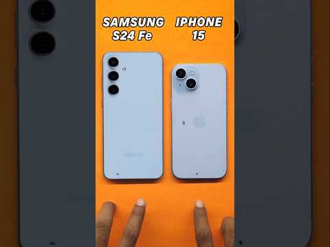 Samsung S24 Fe vs iPhone 15 Speed Test🚀- 4K video rendering #iphone15 #samsungs24fe