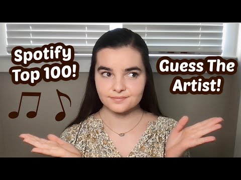 ASMR The Top 100 Spotify Songs | Can You Guess the Artist?