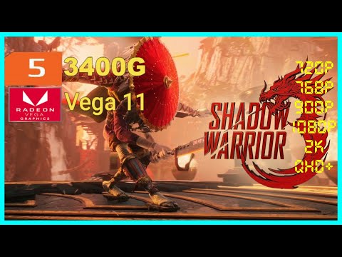 Shadow Warrior 3 | Ryzen 5 3400G Vega 11 2x8 (2666MHz) 16GB RAM