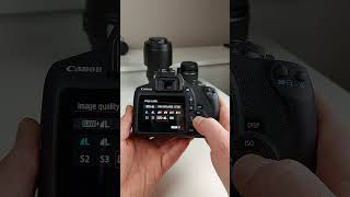 how to set RAW+JPEG to your canon dslr camera easy and fast