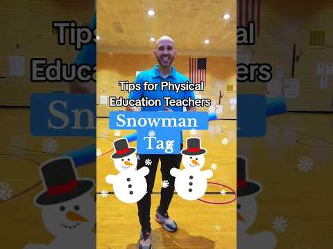 ⛄️ Snowman Tag ⛄️ Simple and SUPER fun Holiday Game!#physicaleducation #pe #physed  #shorts #holiday