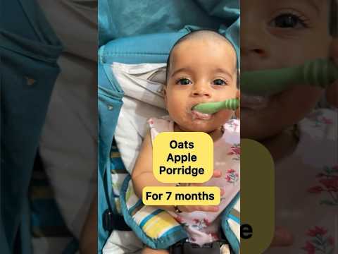 Oats -Apple  Porridge ! For 7 months old ! Baby Food